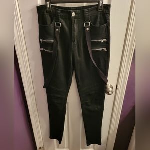 KILLSTAR BLACK JEANS WITH STRAPS